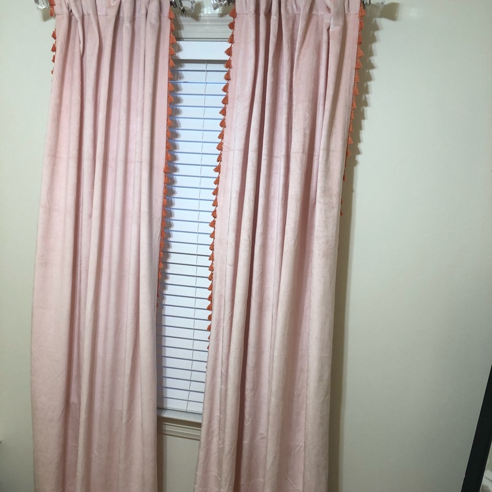 PRIVATE LISTING—-Opalhouse velvet curtains—pair